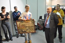 метание ножей, Награждение победителей,1 марта 2014 года на выставке