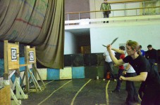 метание ножей, ,February 21, 2015 at the Palais des Sports Aviation Plant (st. Fizkulturnaya, 101) passed XVII Festival of martial arts on the Day of Defender of the Fatherland. At the Festival were presented such kinds of martial arts, as Sambo, Karate, thekvondo, Unifight (throwing knife), kickboxing, martial arts, jiu jitsu. 