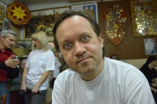 метание ножей, ,13  открытый Чемпионат и Первенство Самарской Государственной областной академии Наяновой по «Универсальному бою», упражнение спортивное метание ножа, 22  февраля 2015 г. Фото Громов Сергей 