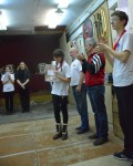 метание ножей, ,13  открытый Чемпионат и Первенство Самарской Государственной областной академии Наяновой по «Универсальному бою», упражнение спортивное метание ножа, 22  февраля 2015 г. Фото Громов Сергей 