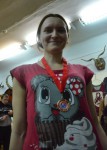 метание ножей, ,13  открытый Чемпионат и Первенство Самарской Государственной областной академии Наяновой по «Универсальному бою», упражнение спортивное метание ножа, 22  февраля 2015 г. Фото Громов Сергей 
