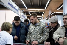 метание ножей, ,Фотографии турнира, прошедшего 28 февраля 2015 года, в Москве на выставке 