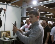 метание ножей, ,Фотографии турнира, прошедшего 28 февраля 2015 года, в Москве на выставке 